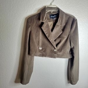 NWT Emory Rose Crop 2 Button Blazer Sz S